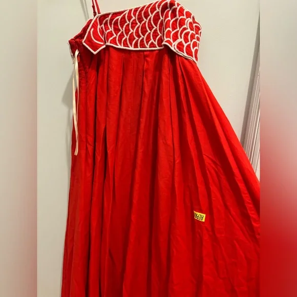 FARM Rio Fish Top Linen Blend Maxi Dress Size XS - www.joarbit.com